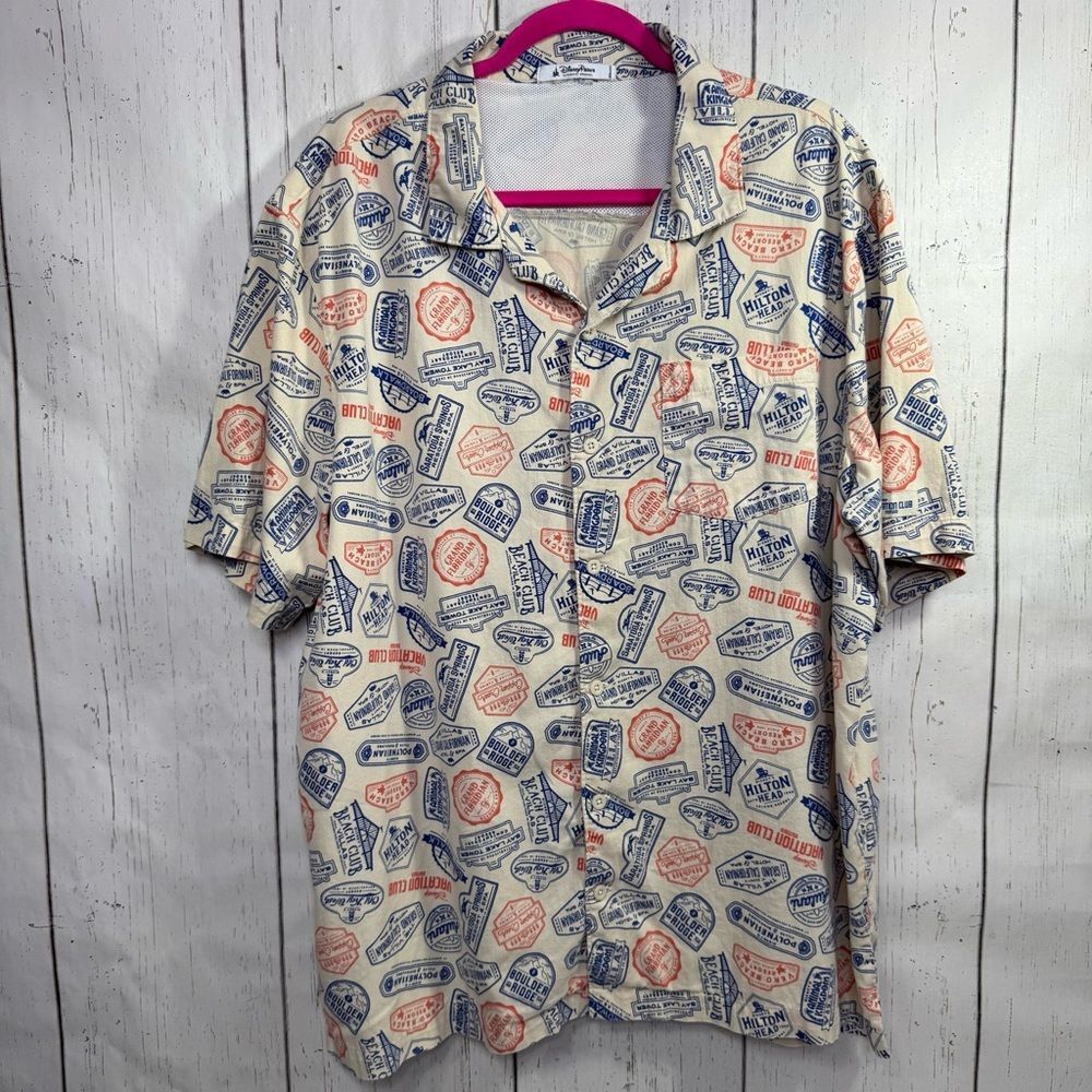 Disney Parks Vacation Club Resort Destinations Shirt Mens L DVC Member Exclusive
